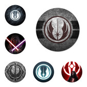 Jedi Telli Top Üksikasjalikud Populaarsed Ikoonid Nõelad Märgikaunistus Prossid Metallist rinnamärgid seljakoti kaunistamiseks