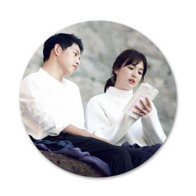 58mm laul kdrama Yoo Si Jin of the sun Ikoonid Nööpnõelad Märgi kaunistus Prossid Metallist märgid riiete jaoks Seljakoti kaunistus