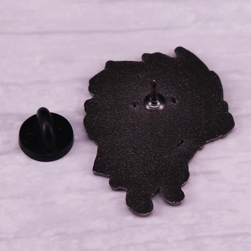 C1545 Χαριτωμένη καρφίτσα από σμάλτο Ιαπωνικά σήματα Manga Demon Slayer σε καρφίτσες πλάτης πέτο Γυναικεία αξεσουάρ Anime καρφίτσας