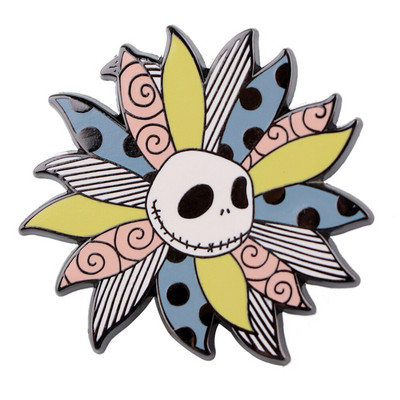 DB913 Skelett dinosauruse emailnõelad Horror Scream Metal Pross Pin Mehed Naiste Moeehted Kingitus Film Seljakott Reväärimärk