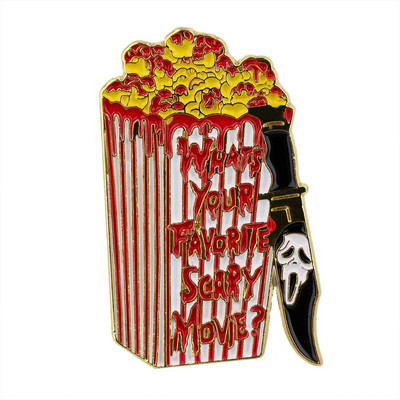 DB913 Skelett dinosauruse emailnõelad Horror Scream Metal Pross Pin Mehed Naiste Moeehted Kingitus Film Seljakott Reväärimärk