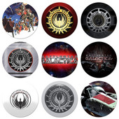 58 mm Battlestar Galactica Icons Igle Dekoracija znački Broševi Metalne značke za odjeću Dekoracija ruksaka