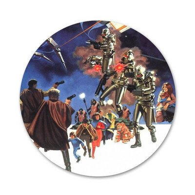 58 mm Battlestar Galactica Icons Igle Dekoracija znački Broševi Metalne značke za odjeću Dekoracija ruksaka