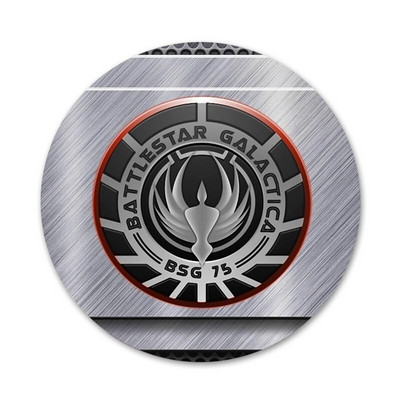 58 mm Battlestar Galactica Icons Igle Dekoracija znački Broševi Metalne značke za odjeću Dekoracija ruksaka