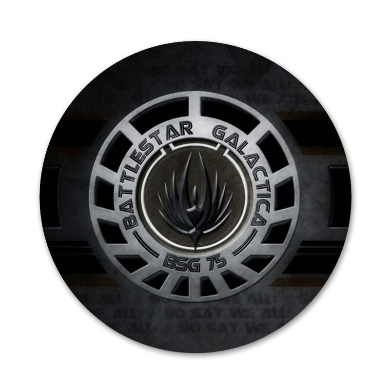 58 mm Battlestar Galactica Icons Igle Dekoracija znački Broševi Metalne značke za odjeću Dekoracija ruksaka