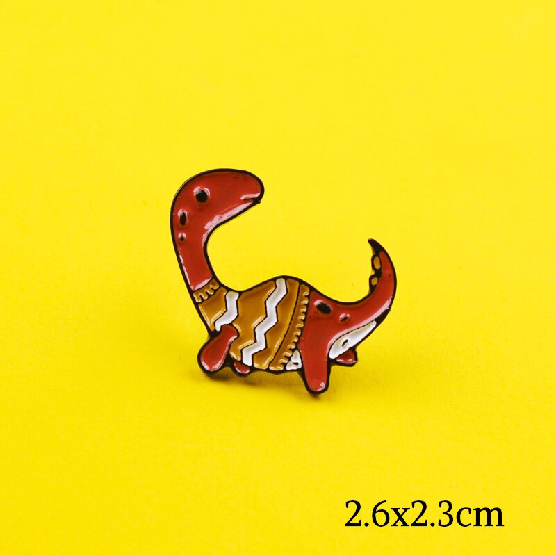 Crtani slatki broševi Značke na ruksaku Dinosaur značke za odjeću igle za ruksake Odjeća za revere Dodaci za značke