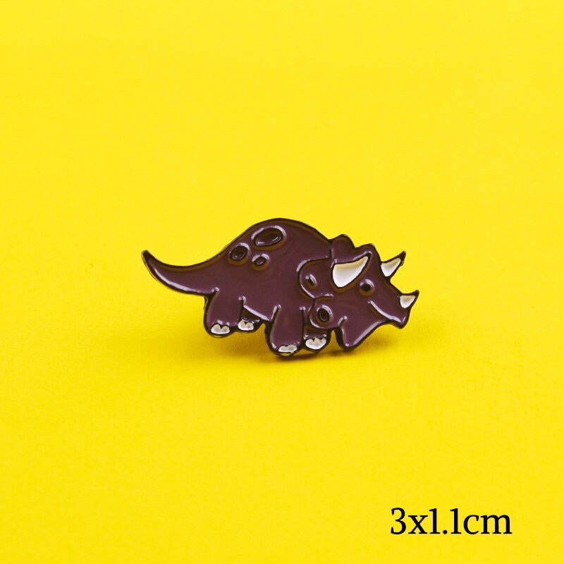 Crtani slatki broševi Značke na ruksaku Dinosaur značke za odjeću igle za ruksake Odjeća za revere Dodaci za značke