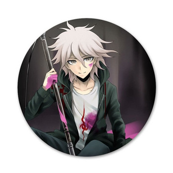 Makoto Nagito Komaeda Аниме Икони Щифтове Декорация на значки Брошки Метални значки за дрехи Декорация на раница 58 мм