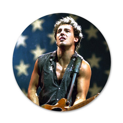 Bruce'as Springsteenas Thunder Road piktogramos Smeigtukai Ženkliuko dekoravimas Sagės Metaliniai ženkleliai drabužiams Kuprinės puošimas 58mm