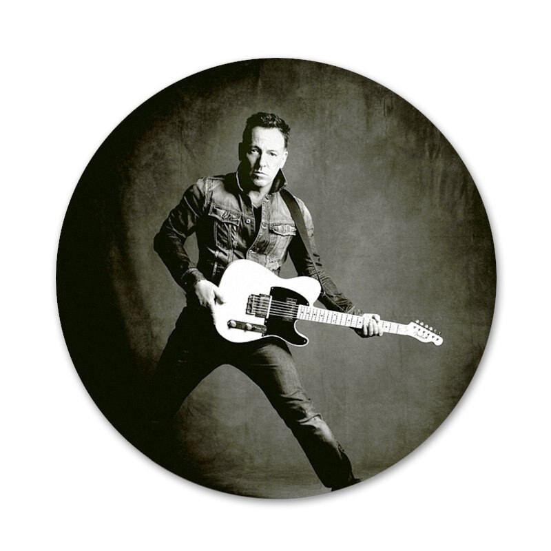 Bruce'as Springsteenas Thunder Road piktogramos Smeigtukai Ženkliuko dekoravimas Sagės Metaliniai ženkleliai drabužiams Kuprinės puošimas 58mm