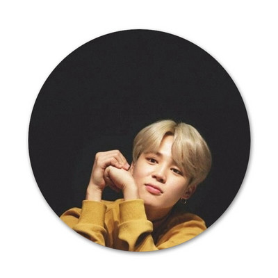 58 mm Jimin zgodne ikone, igle, broševi, broševi, metalne značke za ukrašavanje ruksaka