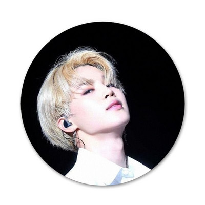 58 mm Jimin zgodne ikone, igle, broševi, broševi, metalne značke za ukrašavanje ruksaka