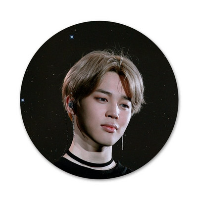 58 mm Jimin zgodne ikone, igle, broševi, broševi, metalne značke za ukrašavanje ruksaka