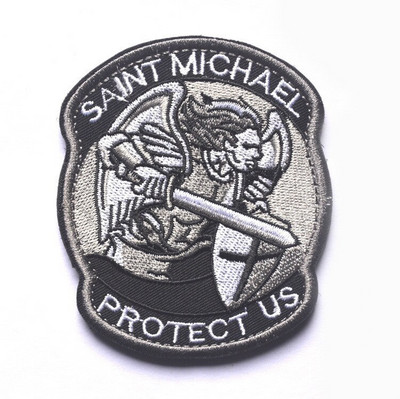 Seljakoti rõivad Aksessuaarid PROTECT US SAINT MICHAEL Military taktikalised plaastrid märk 3D tikitud riidest käepael