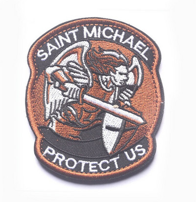 Seljakoti rõivad Aksessuaarid PROTECT US SAINT MICHAEL Military taktikalised plaastrid märk 3D tikitud riidest käepael