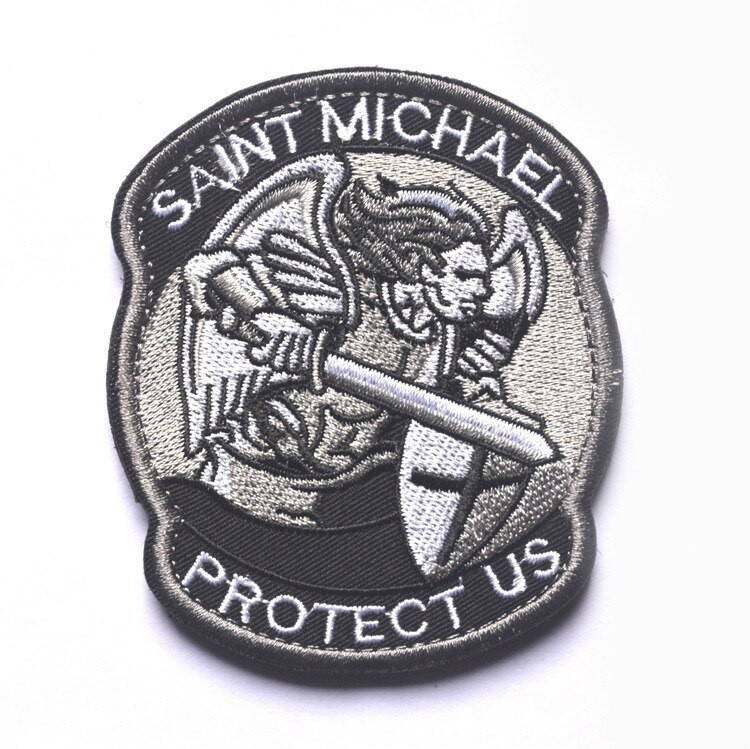 Seljakoti rõivad Aksessuaarid PROTECT US SAINT MICHAEL Military taktikalised plaastrid märk 3D tikitud riidest käepael
