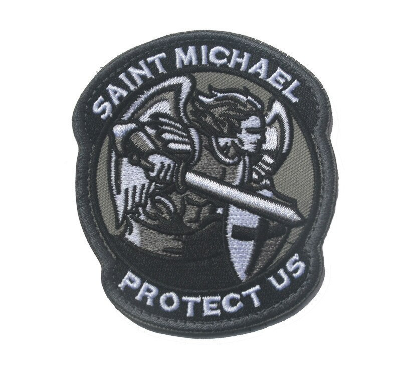 Seljakoti rõivad Aksessuaarid PROTECT US SAINT MICHAEL Military taktikalised plaastrid märk 3D tikitud riidest käepael