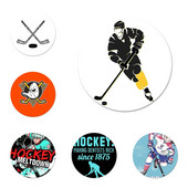 Παγοδρόμιο χόκεϊ επί πάγου Αθλητισμός Mom Pained Badge καρφίτσα καρφίτσα Αξεσουάρ για ρούχα Δώρο διακόσμηση σακίδιο πλάτης