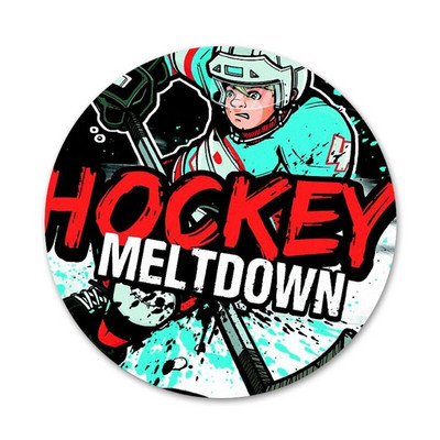 Παγοδρόμιο χόκεϊ επί πάγου Αθλητισμός Mom Pained Badge καρφίτσα καρφίτσα Αξεσουάρ για ρούχα Δώρο διακόσμηση σακίδιο πλάτης