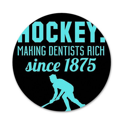 Παγοδρόμιο χόκεϊ επί πάγου Αθλητισμός Mom Pained Badge καρφίτσα καρφίτσα Αξεσουάρ για ρούχα Δώρο διακόσμηση σακίδιο πλάτης