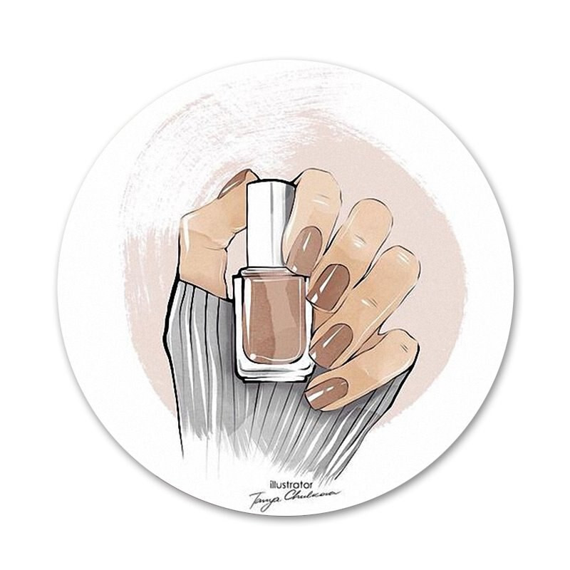 Prekrasan lak za nokte Emajl Boja Značka Broš Igla Dodaci za odjeću Ruksak Dekoracija poklon