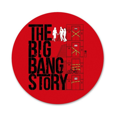The Big Bang Theory crna značka broš igla dodaci za odjeću ruksak ukras dar 58 mm