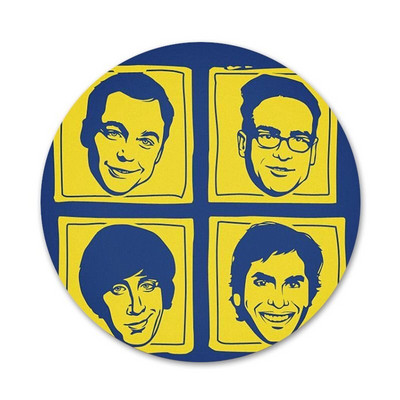 The Big Bang Theory crna značka broš igla dodaci za odjeću ruksak ukras dar 58 mm