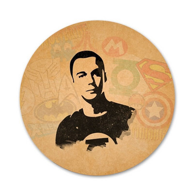 The Big Bang Theory crna značka broš igla dodaci za odjeću ruksak ukras dar 58 mm