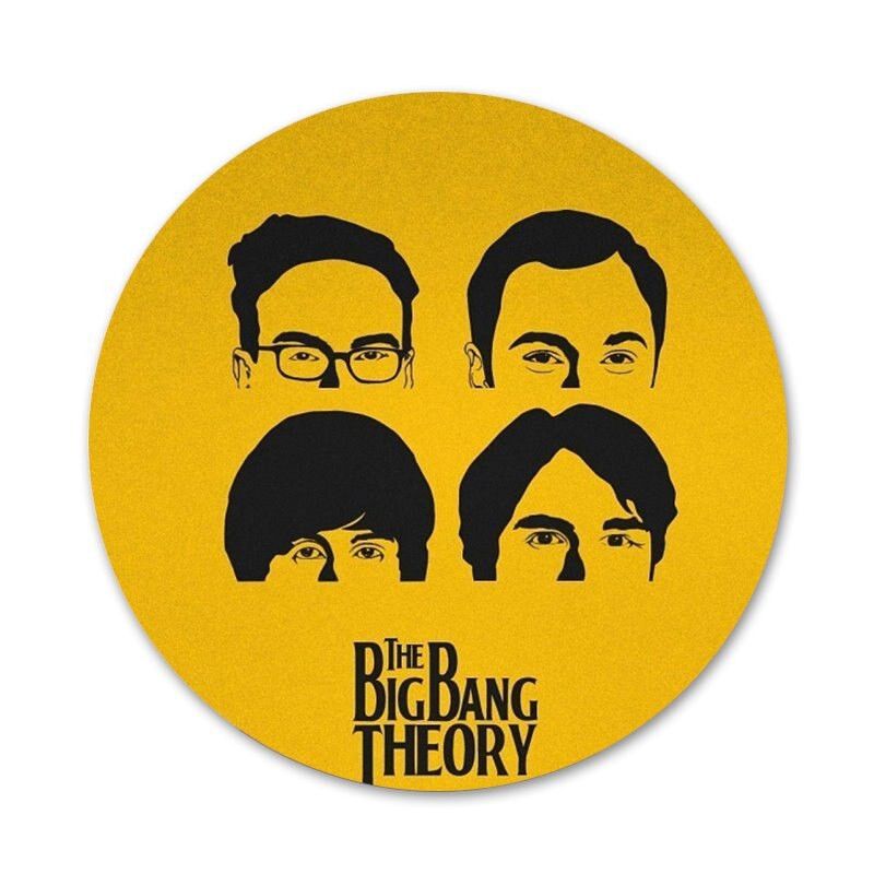 The Big Bang Theory crna značka broš igla dodaci za odjeću ruksak ukras dar 58 mm