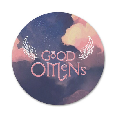 58 mm „Good Omen“ ženklelis Sagės smeigtukai Priedai drabužiams Kuprinės papuošimo dovana