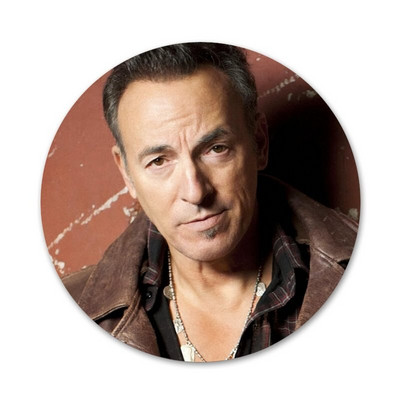 Bruce Springsteen Icons Pins Διακοσμητικό σήμα Καρφίτσες μεταλλικές κονκάρδες για διακόσμηση σακιδίου πλάτης 58mm