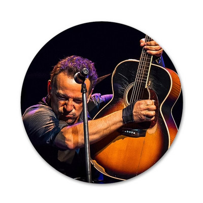 Bruce Springsteen Icons Pins Διακοσμητικό σήμα Καρφίτσες μεταλλικές κονκάρδες για διακόσμηση σακιδίου πλάτης 58mm