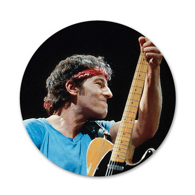 Bruce Springsteen Icons Pins Διακοσμητικό σήμα Καρφίτσες μεταλλικές κονκάρδες για διακόσμηση σακιδίου πλάτης 58mm