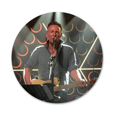 Bruce Springsteen Icons Pins Διακοσμητικό σήμα Καρφίτσες μεταλλικές κονκάρδες για διακόσμηση σακιδίου πλάτης 58mm