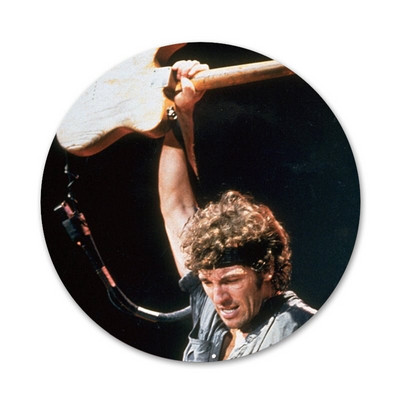 Bruce Springsteen Icons Pins Διακοσμητικό σήμα Καρφίτσες μεταλλικές κονκάρδες για διακόσμηση σακιδίου πλάτης 58mm