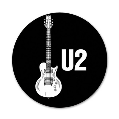 U2 Bono The Edge Icons Ace Badge Decorare Broșe Insigne metalice pentru haine Rucsac Decor 58mm