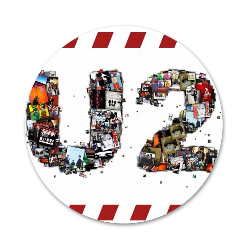 U2 Bono The Edge Icons Ace Badge Decorare Broșe Insigne metalice pentru haine Rucsac Decor 58mm