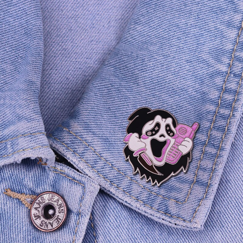 C1710 Halloweeni emailiga nööpnõel Film Prossid Kott Reväärinõel Multifilm Pühademärk Seljakott Kaunistus Ehted Kingitus Aksessuaarid