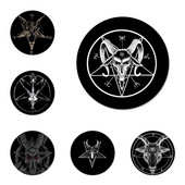 Demonic Satanic Badge Pross Pin Aksessuaarid riietele Seljakoti kaunistus kingitus