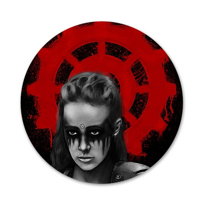 58 mm Heda Lexa 100 telesaate märk, pross, nööpnõel Aksessuaarid riiete jaoks Seljakoti kaunistus kingitus