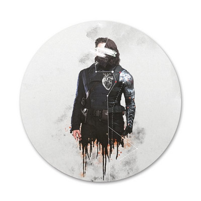 58 mm Bucky Barnes Ikone Igle Dekoracija znački Broševi Metalne značke za ukrašavanje ruksaka