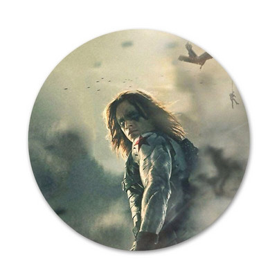 58 mm Bucky Barnes Ikone Igle Dekoracija znački Broševi Metalne značke za ukrašavanje ruksaka