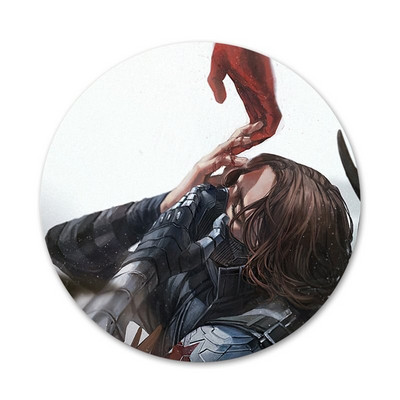 58 mm Bucky Barnes Ikone Igle Dekoracija znački Broševi Metalne značke za ukrašavanje ruksaka