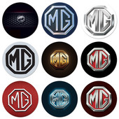 Logo MG Pictograme Ace Insigna Decoratie Brose Insigne metalice Pentru Imbracaminte Rucsac Decor 58mm