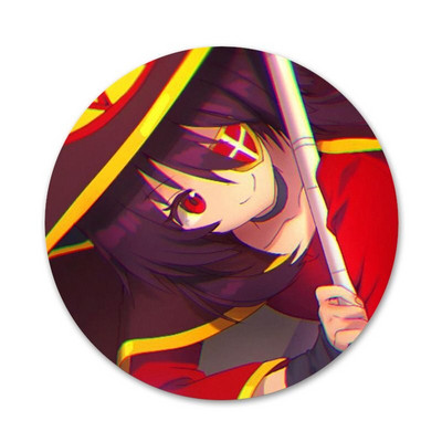 Anime Konosuba Megumin značka broš igla dodaci za odjeću ruksak ukras dar 58 mm