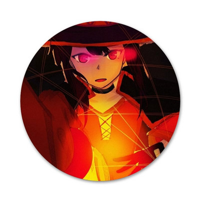 Anime Konosuba Megumin značka broš igla dodaci za odjeću ruksak ukras dar 58 mm