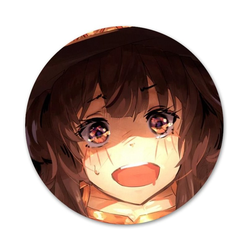 Anime Konosuba Megumin značka broš igla dodaci za odjeću ruksak ukras dar 58 mm