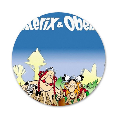 58 mm multikas asterix ja obelix ikoonid nööpnõelad märgi kaunistus prossid metallist märgid riiete jaoks seljakoti kaunistus