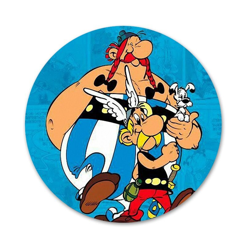 58 mm multikas asterix ja obelix ikoonid nööpnõelad märgi kaunistus prossid metallist märgid riiete jaoks seljakoti kaunistus
