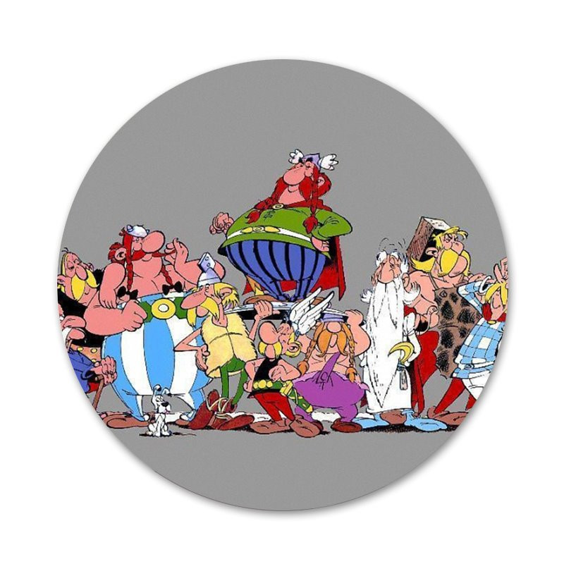 58 mm multikas asterix ja obelix ikoonid nööpnõelad märgi kaunistus prossid metallist märgid riiete jaoks seljakoti kaunistus